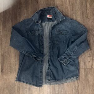 Wrangler Denim Blue Shirt Jacket